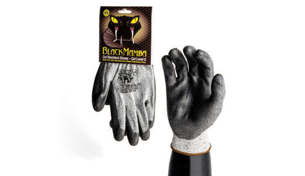 CUT RESISTANT LEVEL 5 Black Mamba Gloves