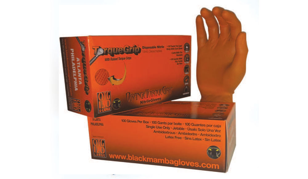 Orange Torque Black Mamba Gloves